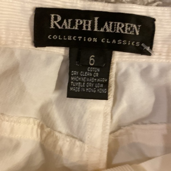 Ralph Lauren black label cream velvet pants size 6 - Picture 3 of 5